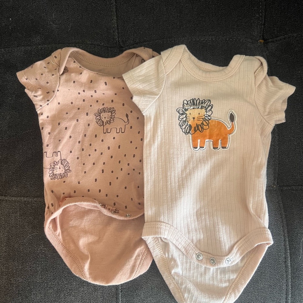 Adorable Kids One Pieces Set - Pink and Cream